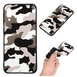 Camouflage Soft TPU Back Cover for Samsung Galaxy A20e - Black White