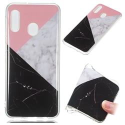 Tricolor Soft TPU Marble Pattern Case for Samsung Galaxy A20e