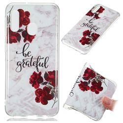 Rose Soft TPU Marble Pattern Phone Case for Samsung Galaxy A20e