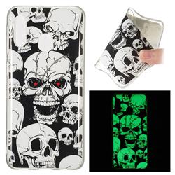 Red-eye Ghost Skull Noctilucent Soft TPU Back Cover for Samsung Galaxy A20e