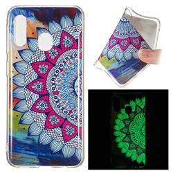 Colorful Sun Flower Noctilucent Soft TPU Back Cover for Samsung Galaxy A20e