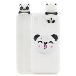 Smiley Panda Soft 3D Climbing Doll Soft Case for Samsung Galaxy A20e