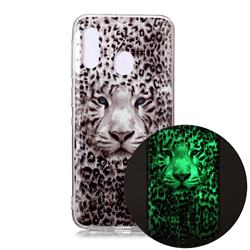 Leopard Tiger Noctilucent Soft TPU Back Cover for Samsung Galaxy A20e