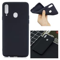 Candy Soft Silicone Protective Phone Case for Samsung Galaxy A20s - Black