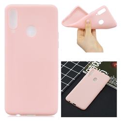 Candy Soft Silicone Protective Phone Case for Samsung Galaxy A20s - Light Pink