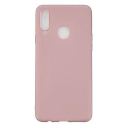 Candy Soft Silicone Phone Case for Samsung Galaxy A20s - Lotus Pink