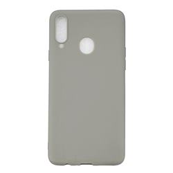 Candy Soft Silicone Phone Case for Samsung Galaxy A20s - Gray