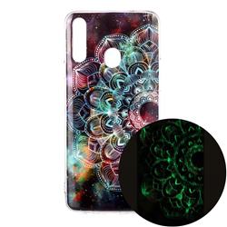 Datura Flowers Noctilucent Soft TPU Back Cover for Samsung Galaxy A20s