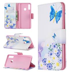 Butterflies Flowers Leather Wallet Case for Samsung Galaxy A20s