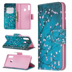 Blue Plum Leather Wallet Case for Samsung Galaxy A20s