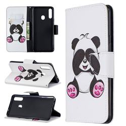 Lovely Panda Leather Wallet Case for Samsung Galaxy A20s