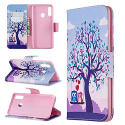 Tree and Owls Leather Wallet Case for Samsung Galaxy A20s