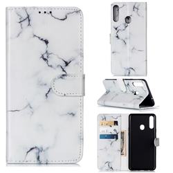 Soft White Marble PU Leather Wallet Case for Samsung Galaxy A20s