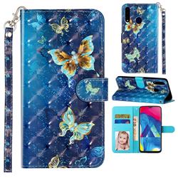 Rankine Butterfly 3D Leather Phone Holster Wallet Case for Samsung Galaxy A20s