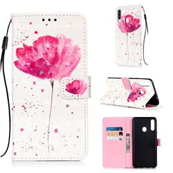 Watercolor 3D Painted Leather Wallet Case for Samsung Galaxy A20s