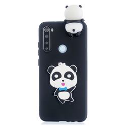 Red Bow Panda Soft 3D Climbing Doll Soft Case for Samsung Galaxy A21