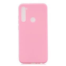 Candy Soft Silicone Protective Phone Case for Samsung Galaxy A21 - Dark Pink