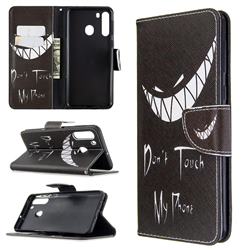 Crooked Grin Leather Wallet Case for Samsung Galaxy A21