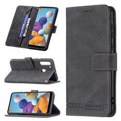 Binfen Color RFID Blocking Leather Wallet Case for Samsung Galaxy A21 - Black