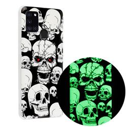 Red-eye Ghost Skull Noctilucent Soft TPU Back Cover for Samsung Galaxy A21s