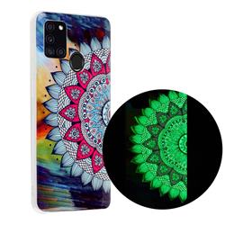 Colorful Sun Flower Noctilucent Soft TPU Back Cover for Samsung Galaxy A21s