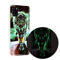 Wolf King Noctilucent Soft TPU Back Cover for Samsung Galaxy A21s