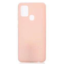 Candy Soft Silicone Protective Phone Case for Samsung Galaxy A21s - Light Pink