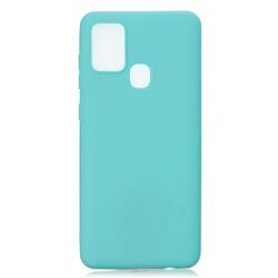 Candy Soft Silicone Protective Phone Case for Samsung Galaxy A21s - Light Blue