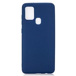 Candy Soft Silicone Protective Phone Case for Samsung Galaxy A21s - Dark Blue