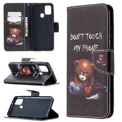 Chainsaw Bear Leather Wallet Case for Samsung Galaxy A21s