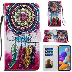 Dreamcatcher Smooth Leather Phone Wallet Case for Samsung Galaxy A21s