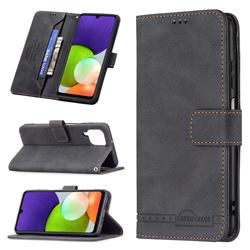 Binfen Color RFID Blocking Leather Wallet Case for Samsung Galaxy A22 4G - Black