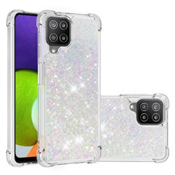 Dynamic Liquid Glitter Sand Quicksand Star TPU Case for Samsung Galaxy A22 4G - Pink