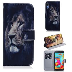 Lion Face PU Leather Wallet Case for Samsung Galaxy A2 Core