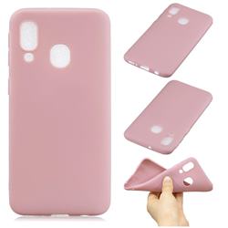 Candy Soft Silicone Phone Case for Samsung Galaxy A30 - Lotus Pink