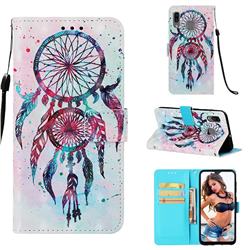 ColorDrops Wind Chimes 3D Painted Leather Wallet Case for Samsung Galaxy A30