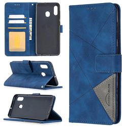Binfen Color BF05 Prismatic Slim Wallet Flip Cover for Samsung Galaxy A30 - Blue