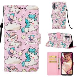 Angel Pony 3D Painted Leather Wallet Case for Samsung Galaxy A30s