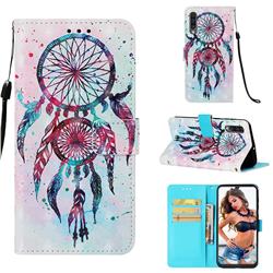 ColorDrops Wind Chimes 3D Painted Leather Wallet Case for Samsung Galaxy A30s