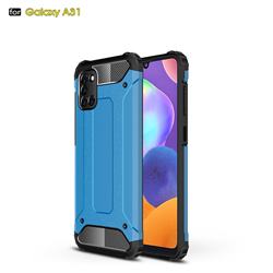 King Kong Armor Premium Shockproof Dual Layer Rugged Hard Cover for Samsung Galaxy A31 - Sky Blue