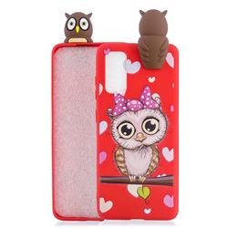 Bow Owl Soft 3D Climbing Doll Soft Case for Samsung Galaxy A31