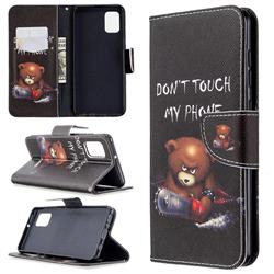 Chainsaw Bear Leather Wallet Case for Samsung Galaxy A31