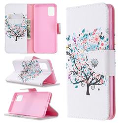 Colorful Tree Leather Wallet Case for Samsung Galaxy A31