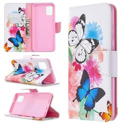 Vivid Flying Butterflies Leather Wallet Case for Samsung Galaxy A31