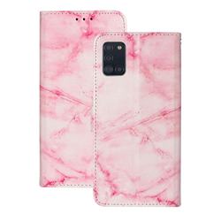 Pink Marble PU Leather Wallet Case for Samsung Galaxy A31