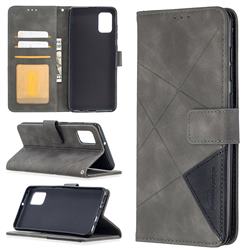 Binfen Color BF05 Prismatic Slim Wallet Flip Cover for Samsung Galaxy A31 - Gray