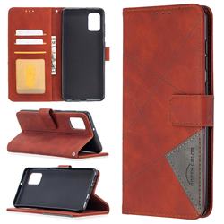 Binfen Color BF05 Prismatic Slim Wallet Flip Cover for Samsung Galaxy A31 - Brown