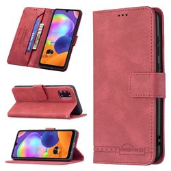 Binfen Color RFID Blocking Leather Wallet Case for Samsung Galaxy A31 - Red