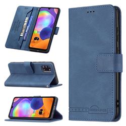 Binfen Color RFID Blocking Leather Wallet Case for Samsung Galaxy A31 - Blue