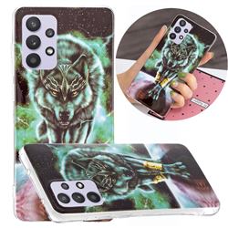 Wolf King Noctilucent Soft TPU Back Cover for Samsung Galaxy A32 5G